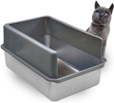 iprimio ultimate stainless steel cat xl litter box|enclosed stainless steel litter box.